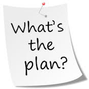 A note with the words "What's the plan?"